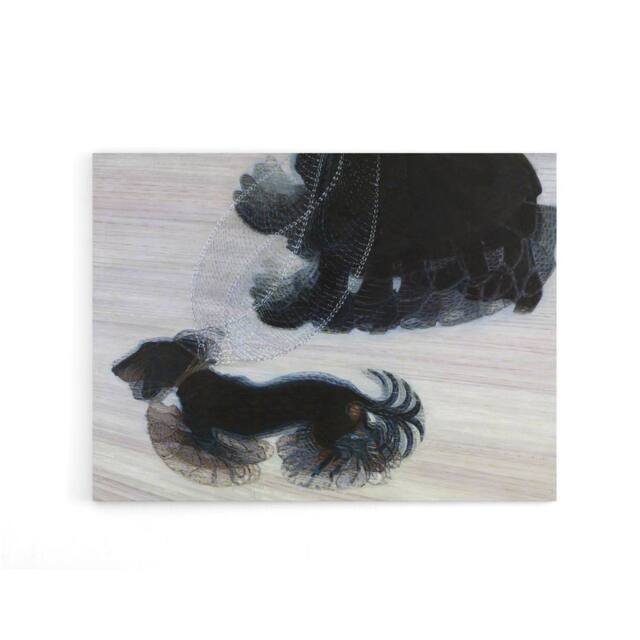 "Artery8 Giacomo Balla Dynamism Of A Dog On A Leash Canvas Wall Art Print - Size: W18"" x H24""" - image 1