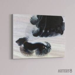 "Artery8 Giacomo Balla Dynamism Of A Dog On A Leash Canvas Wall Art Print - Size: W18"" x H24""" - thumbnail 2