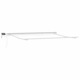 Berkfield Home Manual Retractable Awning with LED Burgundy 400x300 cm - thumbnail 7