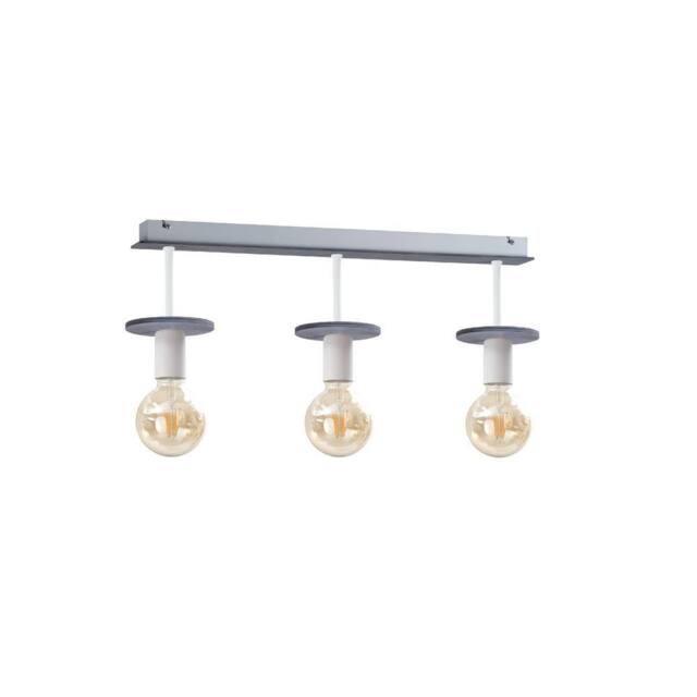 Netlighting Saturn Ceiling Spotlight Bar Grey 60cm 3x E27