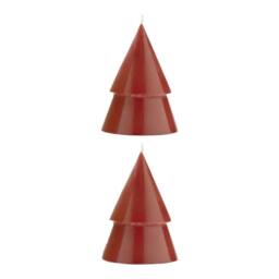 Originalhome Tree Christmas Candles Pack of 2 in Red