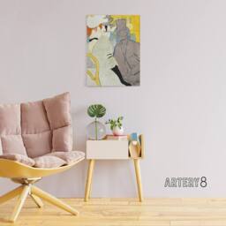 "Artery8 Englishman at the Moulin Rouge Canvas Wall Art Print Lautrec - Size: W18"" x H24""" - thumbnail 3