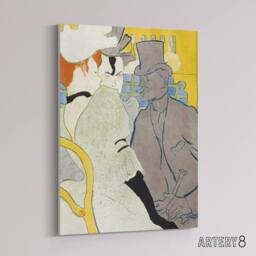 "Artery8 Englishman at the Moulin Rouge Canvas Wall Art Print Lautrec - Size: W18"" x H24""" - thumbnail 2