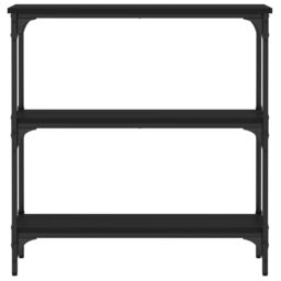 Berkfield Home Console Table Black 75x22.5x75 cm Engineered Wood - thumbnail 4