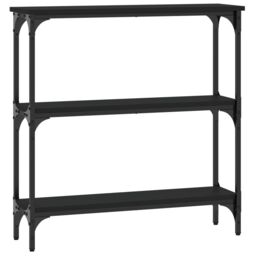 Berkfield Home Console Table Black 75x22.5x75 cm Engineered Wood - thumbnail 6