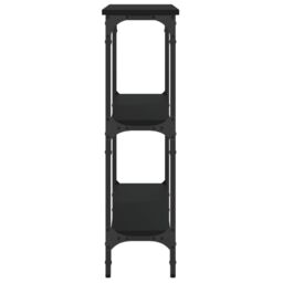Berkfield Home Console Table Black 75x22.5x75 cm Engineered Wood - thumbnail 5