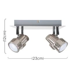ValueLights Spotlight 4 Way Silver Ceiling Bar Spotlight - thumbnail 6