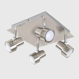 ValueLights Spotlight 4 Way Silver Ceiling Bar Spotlight - thumbnail 2