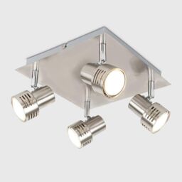 ValueLights Spotlight 4 Way Silver Ceiling Bar Spotlight - thumbnail 3