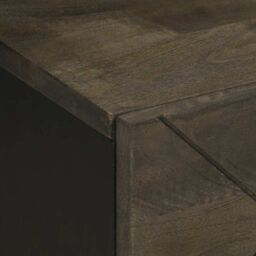 Berkfield Home Bedside Cabinets 2 pcs Black 40x33x46 cm Solid Wood Mango - Size: 40 x 33 x 46 cm - thumbnail 7