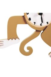 Teamson Kids Kids Monkey Wall Clock Animal Themed Sunny Safari By Fantasy Fields in Brown - thumbnail 6