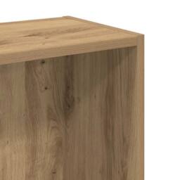 Berkfield Home Bookcase Artisian Oak 80x24x76 cm Engineered Wood in Brown - Size: 80 x 24 x 76 cm - thumbnail 8