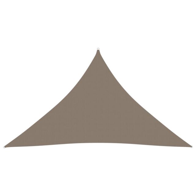 Berkfield Home Sunshade Sail Oxford Fabric Triangular 5x5x6 m Taupe in Beige - image 1