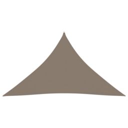 Berkfield Home Sunshade Sail Oxford Fabric Triangular 5x5x6 m Taupe in Beige - thumbnail 1