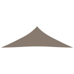Berkfield Home Sunshade Sail Oxford Fabric Triangular 5x5x6 m Taupe in Beige - thumbnail 2