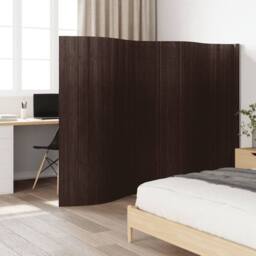 Berkfield Home Room Divider¬†Dark Brown 165x400 cm¬†Bamboo in Dark Brown - Size: 165x400 cm - thumbnail 2