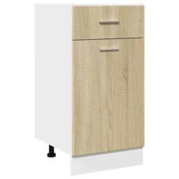 Berkfield Home Sturdy 7 Piece Kitchen Cabinet Set Lyon Sonoma Oak Engineered Wood in Light Tan - thumbnail 8