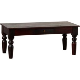 IH Design Mardig Dark Wood Coffee Table with Drawer in Brown - thumbnail 3