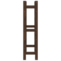 Berkfield Home Wine Rack for 42 Bottles Brown Solid Wood Pine - thumbnail 4