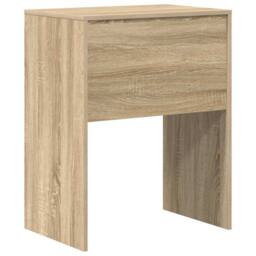 Berkfield Home Modern Computer Desk Sonoma oak Engineered wood 60 x 40 x 76 cm in Light Tan - thumbnail 7