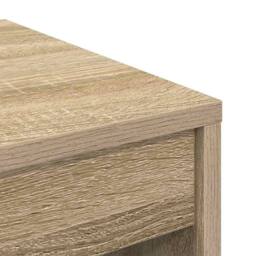Berkfield Home Modern Computer Desk Sonoma oak Engineered wood 60 x 40 x 76 cm in Light Tan - thumbnail 8