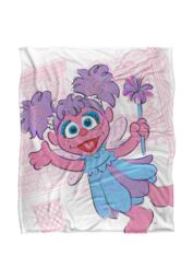 Sesame Street Big Abby On The Street Silky Touch Super Soft Throw Blanket 152 X 127 cm in White - thumbnail 1