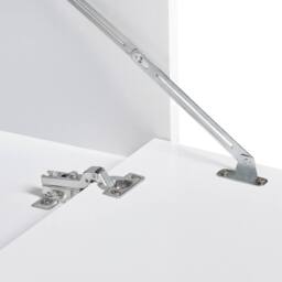 Wyld and Coco Wall-Mounted Bathroom Cabinet White Marble MDP 80 x 40 cm Fluted Front - thumbnail 8