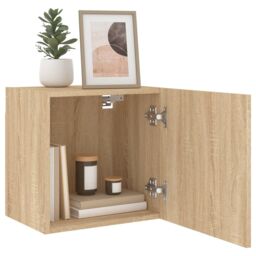 Berkfield Home TV Wall Cabinets 2 pcs Sonoma Oak 40.5x30x40 cm Engineered Wood in Brown - thumbnail 5