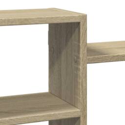 Berkfield Home Wall Shelf Sonoma Oak 129x18x42 cm Engineered Wood in Light Tan - Size: 129 x 18 x 42 cm - thumbnail 7