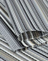 THE RUGS Reversible Weatherproof Outdoor Grey Rugs Striped Rainbow 1020 - Size: 120 cm x 160 cm - thumbnail 4
