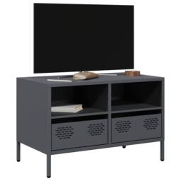 Berkfield Home TV Cabinet Anthracite 68x39x43.5 cm Cold-rolled Steel in Dark Grey - thumbnail 2