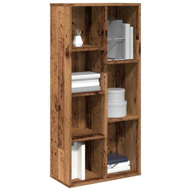 Berkfield Home Book Cabinet Old Wood 50x25x104 cm in Brown - Size: 50 x 25 x 104 cm - image 1