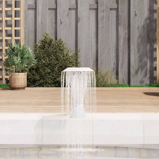 Berkfield Home Pool Fountain Stainless Steel 64x30x52 cm Silver - Size: 64 x 30 x 52 cm - image 1