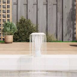 Berkfield Home Pool Fountain Stainless Steel 64x30x52 cm Silver - Size: 64 x 30 x 52 cm