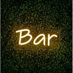 Premier Decorations The Outdoor Living Company LED Neon Wall Sign Quote - Bar in White - thumbnail 2
