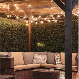 Premier Decorations The Outdoor Living Company LED Neon Wall Sign Quote - Bar in White - thumbnail 3