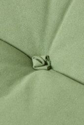 Homescapes Cotton Back Support Cushion in Dark Green - thumbnail 5