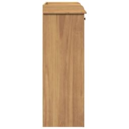 Berkfield Home Wine Cabinet Panama 57x40x111.5 cm Solid Wood Pine in Brown - thumbnail 6