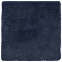 Berkfield Home Shaggy Rug High Pile NAVARRA Navy 120x120 cm Polyester in Blue - Size: Medium - thumbnail 2