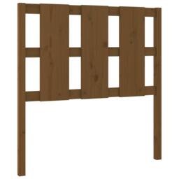 Berkfield Home Beautiful Bed Headboard Honey Brown 95.5x4x100 cm Solid Wood Pine - thumbnail 3