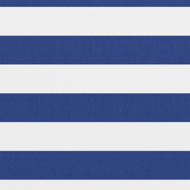 Berkfield Home Balcony Screen White & Blue 75x500 cm Oxford Fabric - image 1