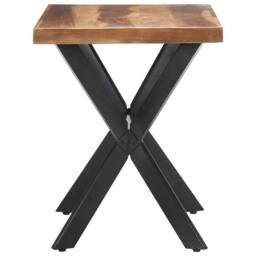 Berkfield Home Sturdy Dining Table 120x60x75 cm Solid Wood with Honey Finish in Brown - Size: 120 x 60 x 75 cm - thumbnail 1