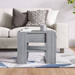 Berkfield Home Coffee Table Grey Sonoma 55.5x55x45 cm Engineered Wood - thumbnail 5