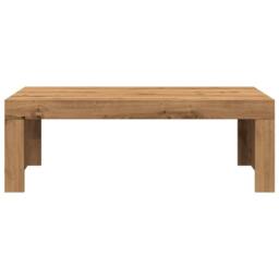 Berkfield Home Coffee Table Artisan Oak 102x50x35 cm Engineered Wood in Brown - Size: 102 x 50 x 35 cm - thumbnail 4