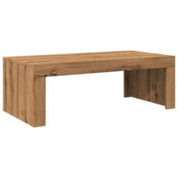 Berkfield Home Coffee Table Artisan Oak 102x50x35 cm Engineered Wood in Brown - Size: 102 x 50 x 35 cm - thumbnail 2