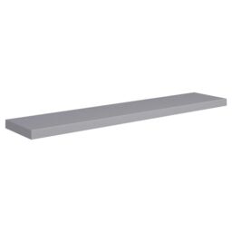 Berkfield Home Floating Wall Shelf Grey 120x23.5x3.8 cm MDF - thumbnail 2