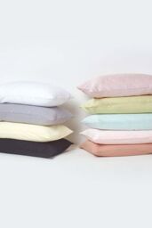 Homescapes Egyptian Cotton Satin Stripe Flat Sheet 330 Thread Count in Green - Size: Double Flat - thumbnail 6