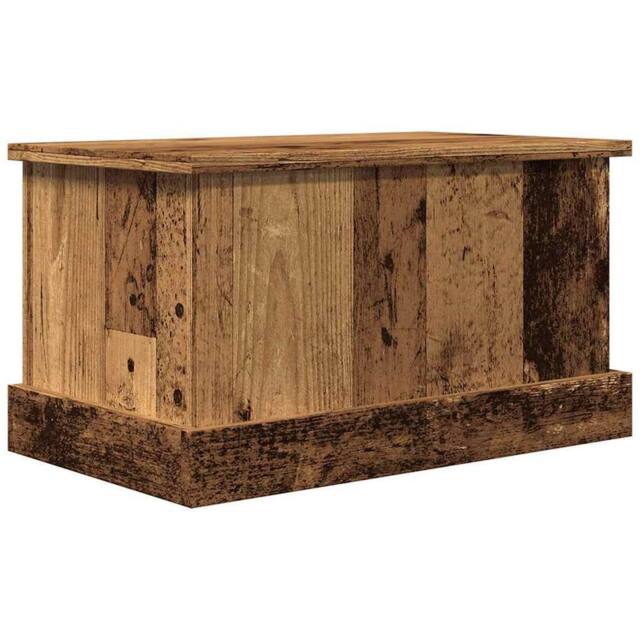 Berkfield Home Storage Box Old Wood 30x50x28 cm Engineered Wood in Brown - Size: 30 x 50 x 28 cm - image 1