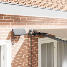 Berkfield Home Manual Retractable Awning with LED Beige 350x250 cm - thumbnail 4