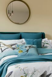 Ted Baker 'Matellase' Cotton Throw in Blue - Size: 250 cm x 260 cm - thumbnail 2
